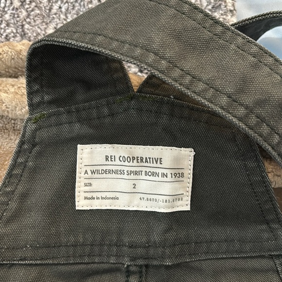 EUC REI Trailsmith overalls size 2 pirate black (worn once!) - Picture 5 of 9